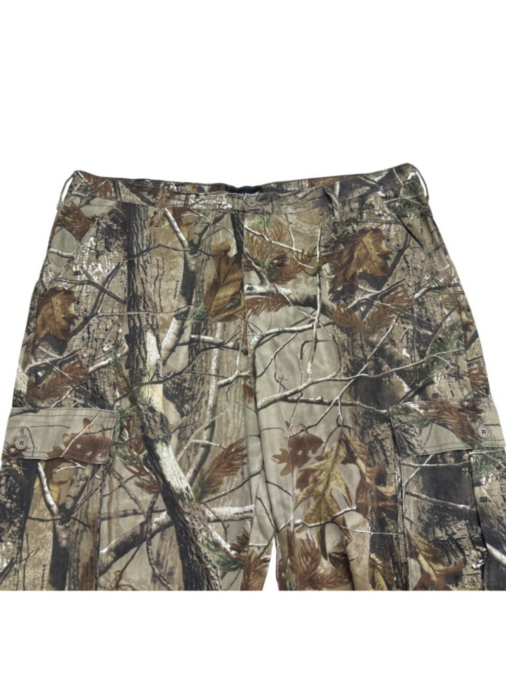 Realtree Men's Hunting Cargo Pants Camo Print Multiple Pockets Button 44/46 - Picture 3 of 13